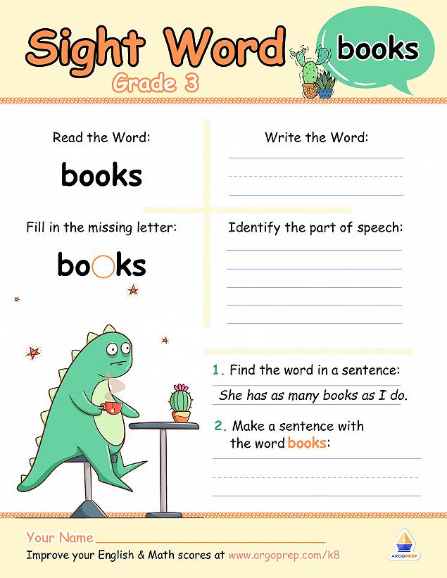 “Books” of Sight Words - img