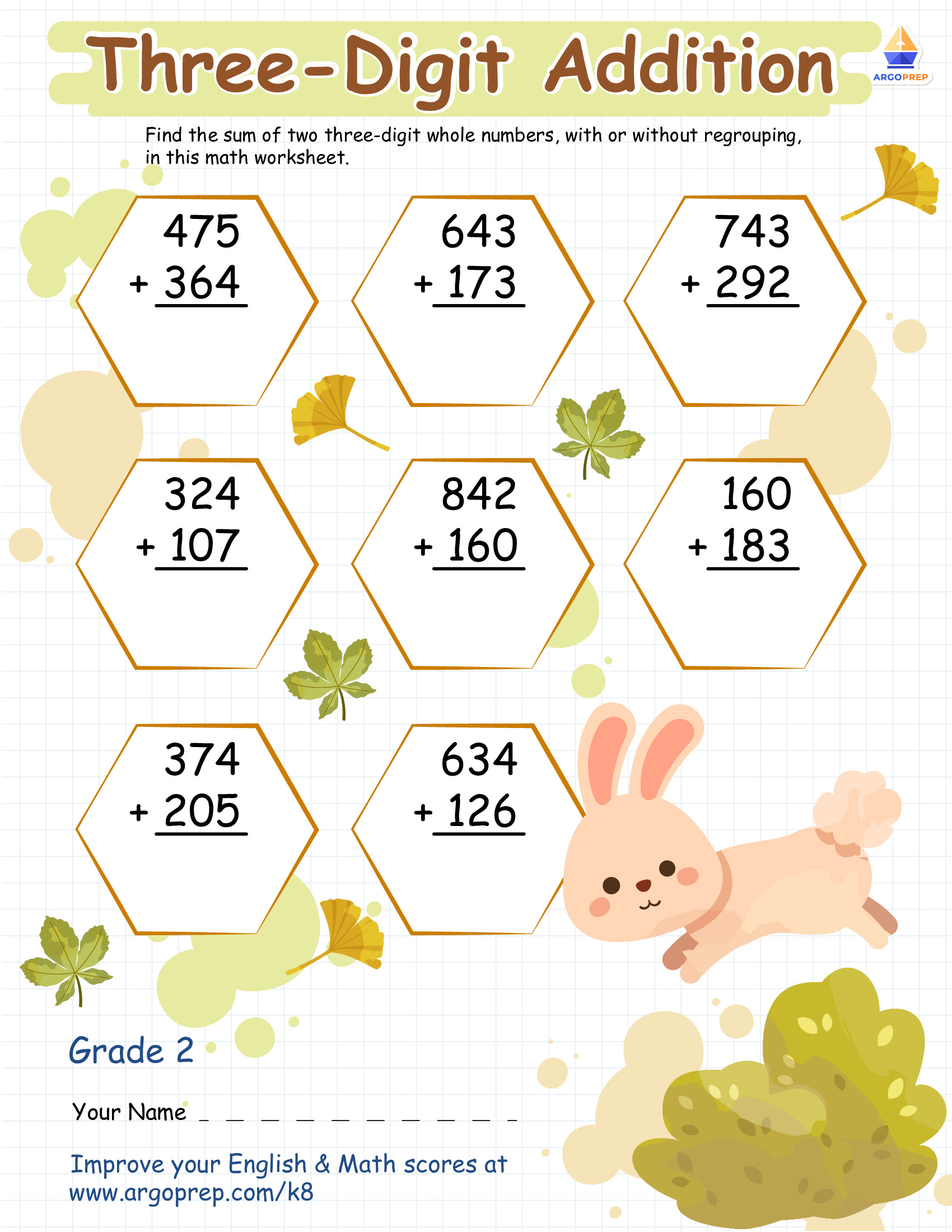 Hopping Into Three-Digit Addition - img