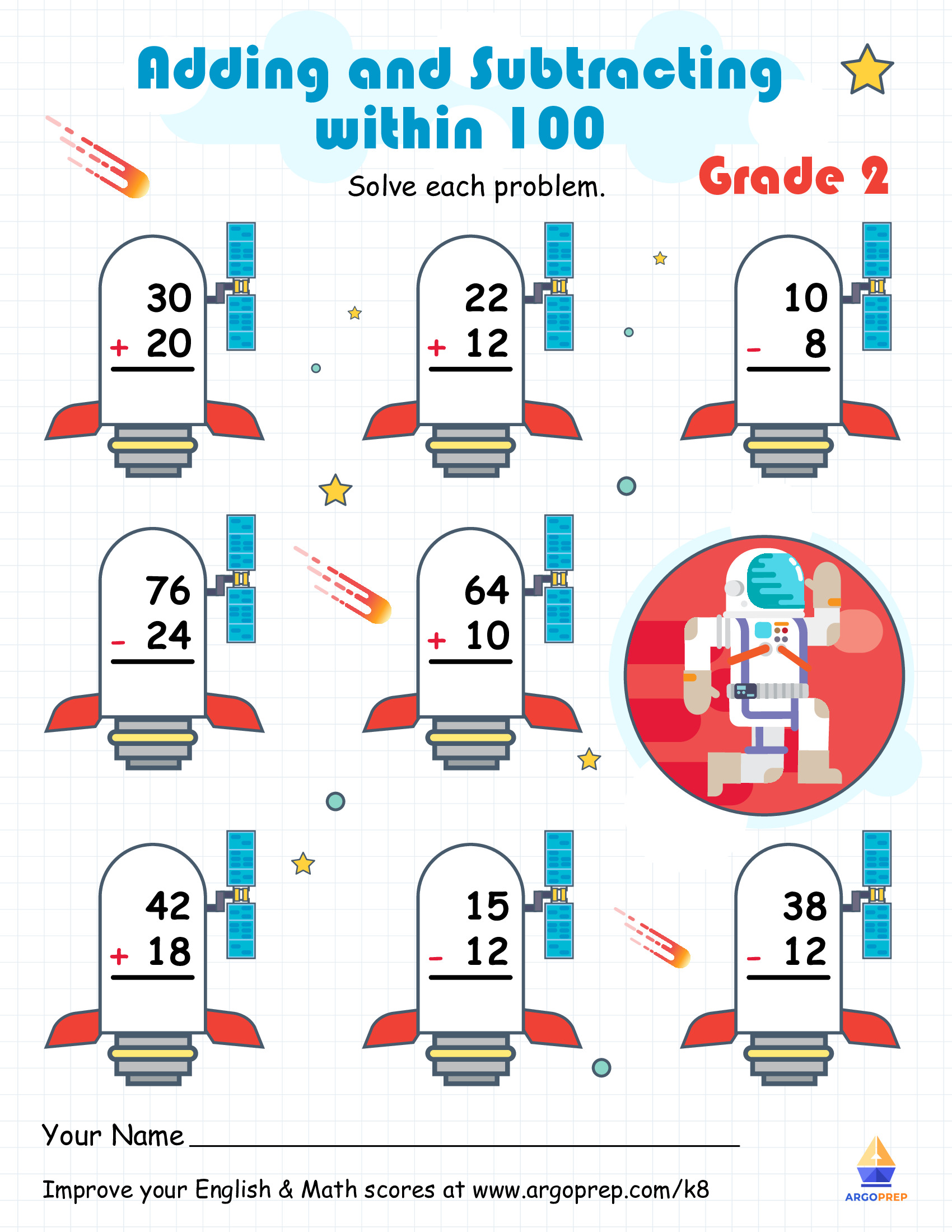 Add, Subtract, and Run with the Astronaut - img