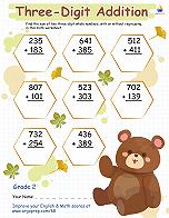 Three-Digit Addition with Wee Bear - img