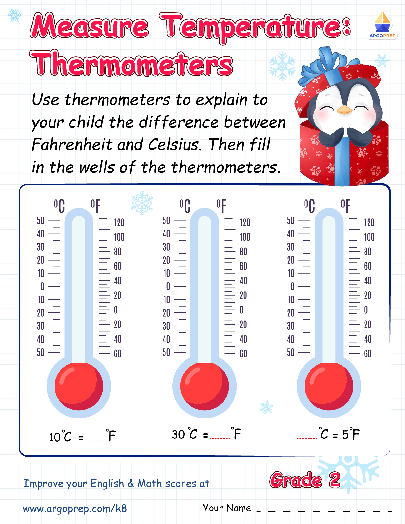 Measuring Temperature with Peppy the Penguin - img