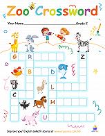 Oliver and Sophia’s Ultimate Zoo Animal Crossword Puzzle - img