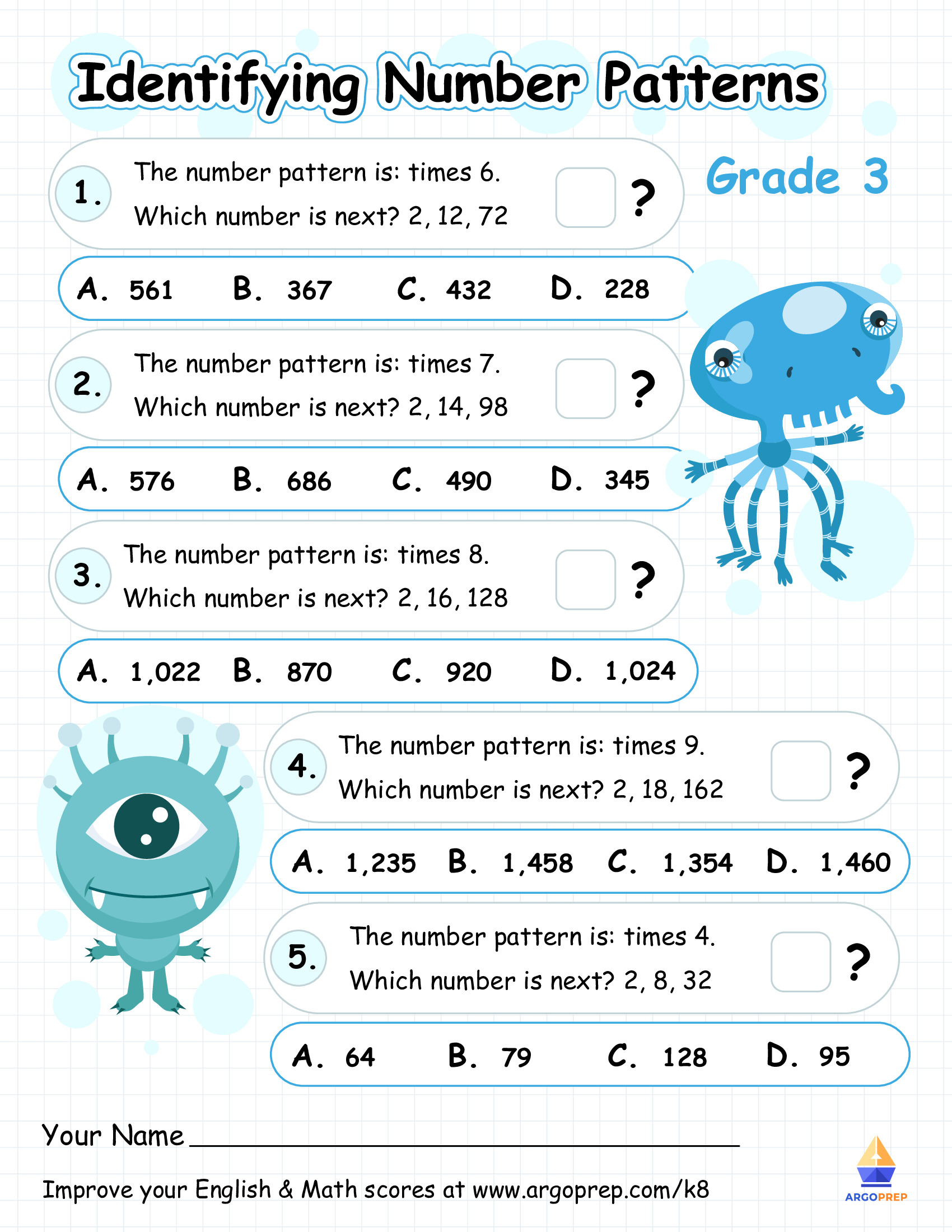 kate and gus search for number patterns argoprep