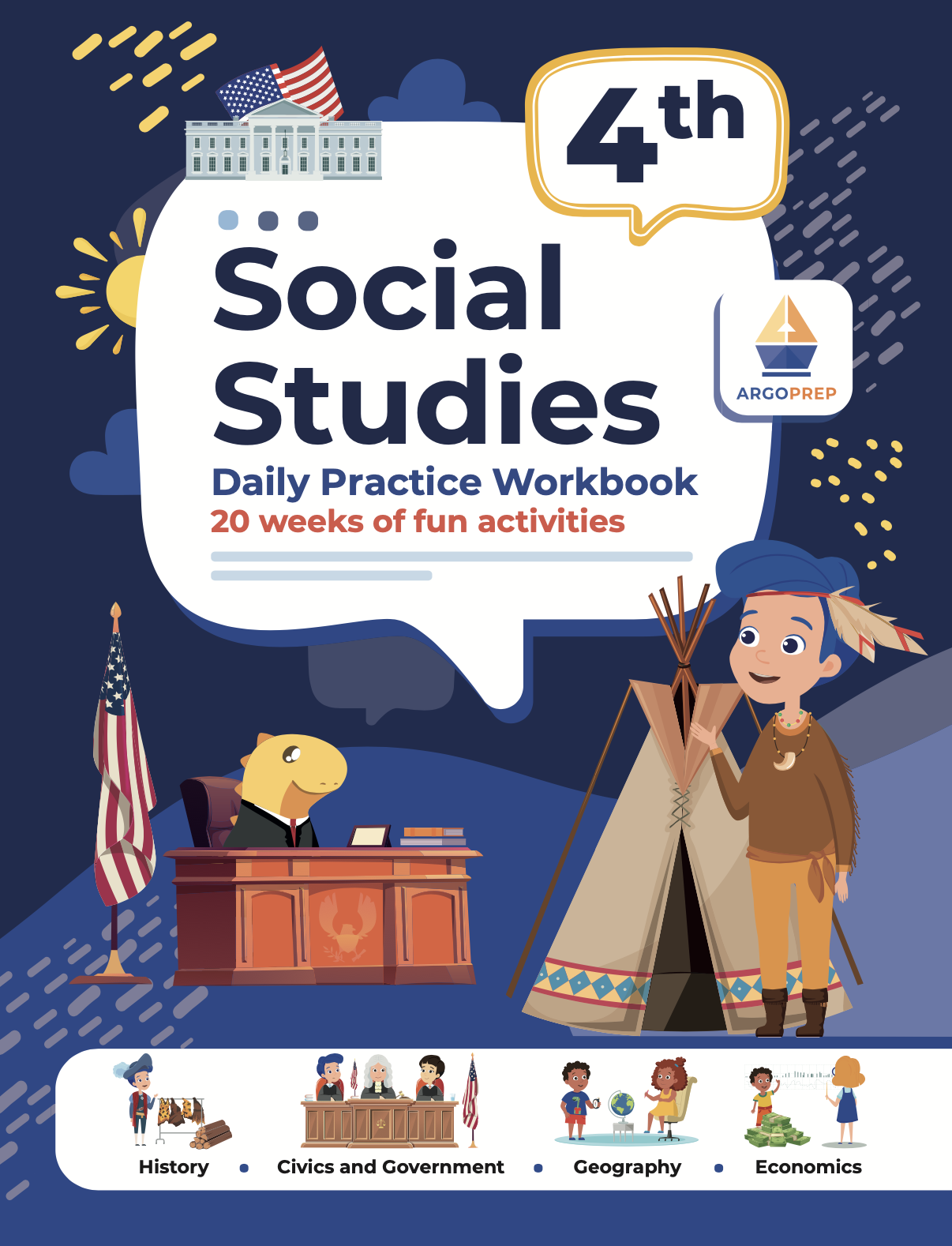 4th Grade Social Studies Daily Practice Workbook ArgoPrep