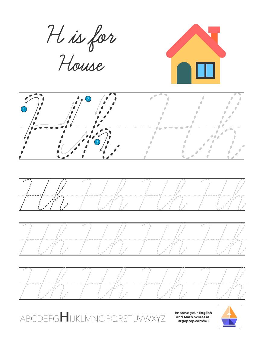 Cursive H - ArgoPrep