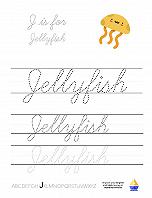 Cursive J is for Jellyfish - img