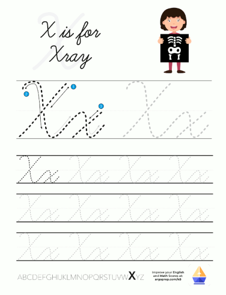 Cursive X is for Xray Grade1_img