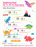 Subtraction Up To 20 No Regrouping 2 Grade 1_img2