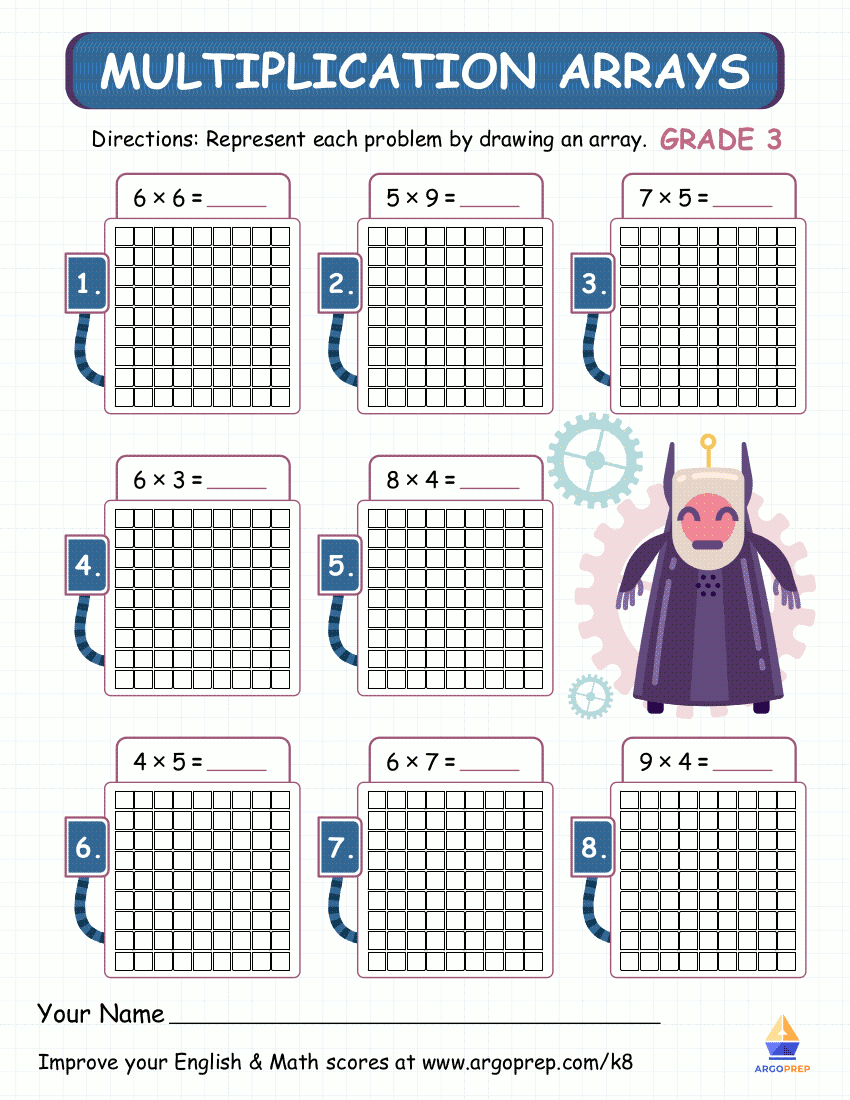 Multiplication arrays Grade 3_img2