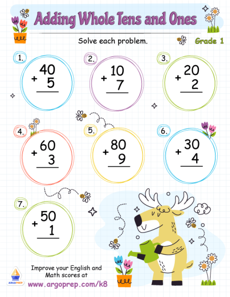 Adding Whole Tens And Ones Grade 1_img1