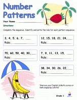 Identify Patterns Grade 1 image 2