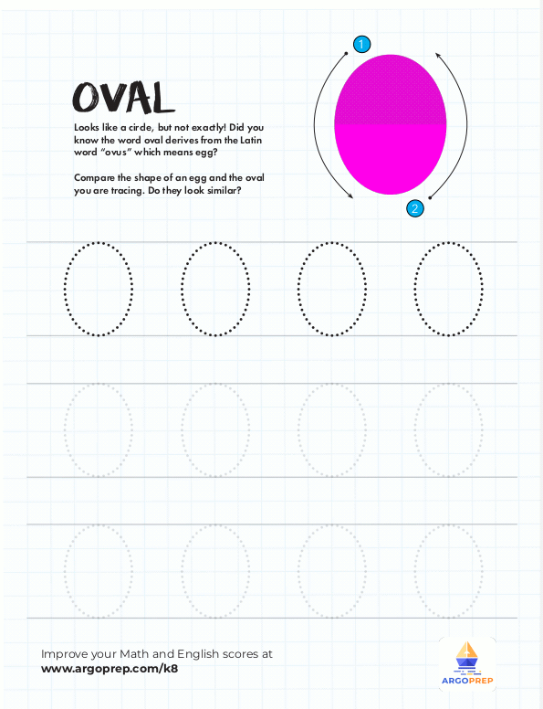 Tracing the Oval for Chasing the Oval ArgoPrep