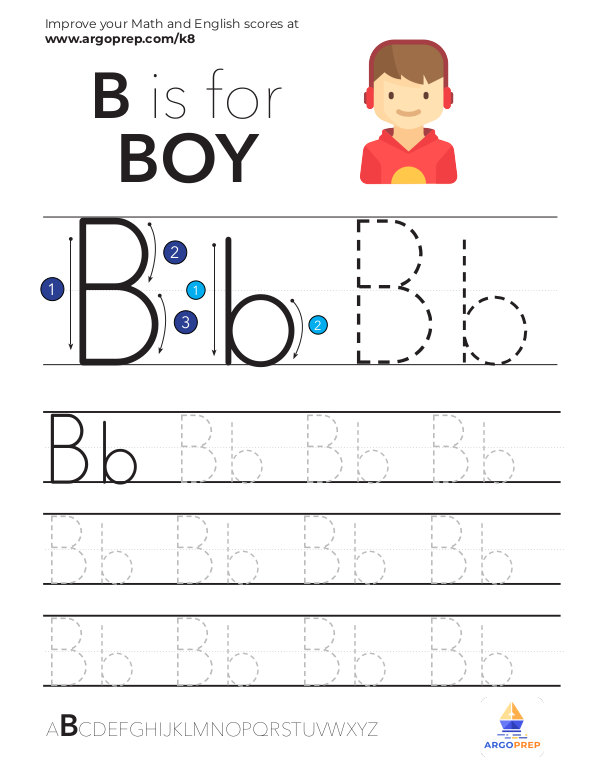 Trace Letter “B” - img