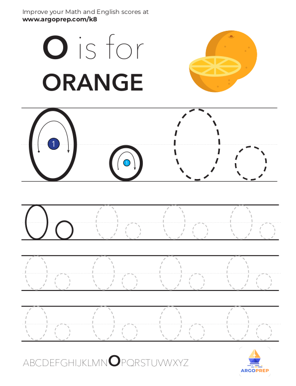 Trace Letter “O” - img
