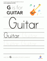 Trace the word “Guitar” - img