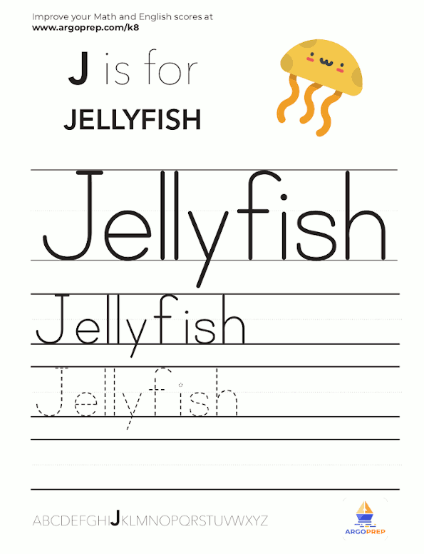 Trace the word “Jellyfish” - img