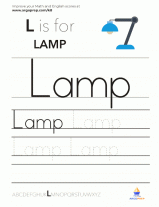Trace the word “Lamp” - img