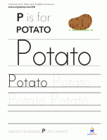 Trace the word “Potato” - img