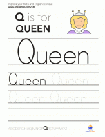 Trace the word “Queen” - img