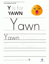 Trace the word “Yawn” - img