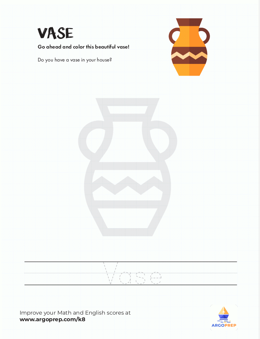 Vase Tracing - ArgoPrep