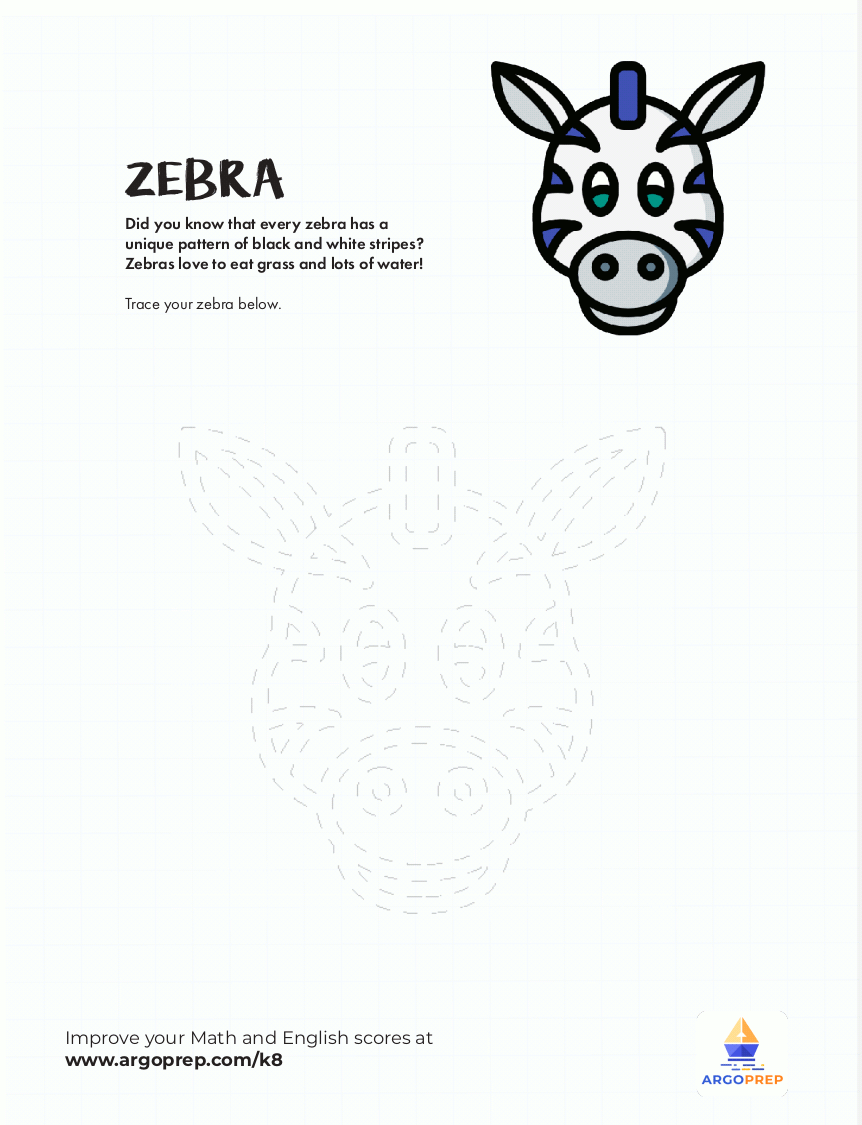 Zebra Tracing ArgoPrep