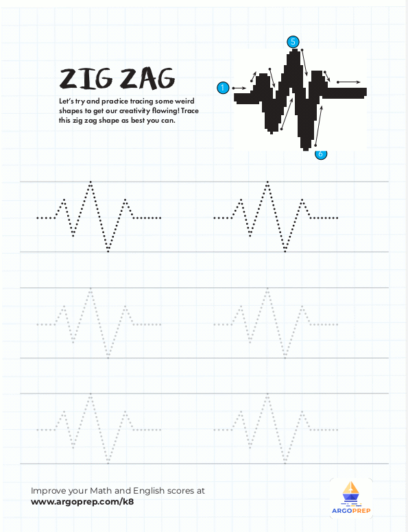 Zig Zag Tracing ArgoPrep