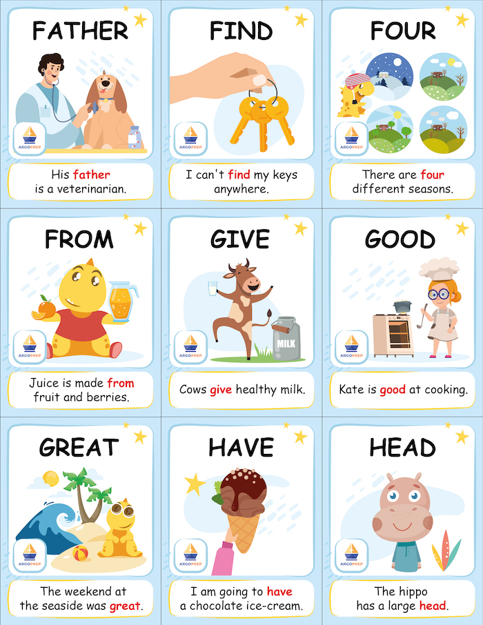 Little Monster English Practice Set Flash Card for Kids