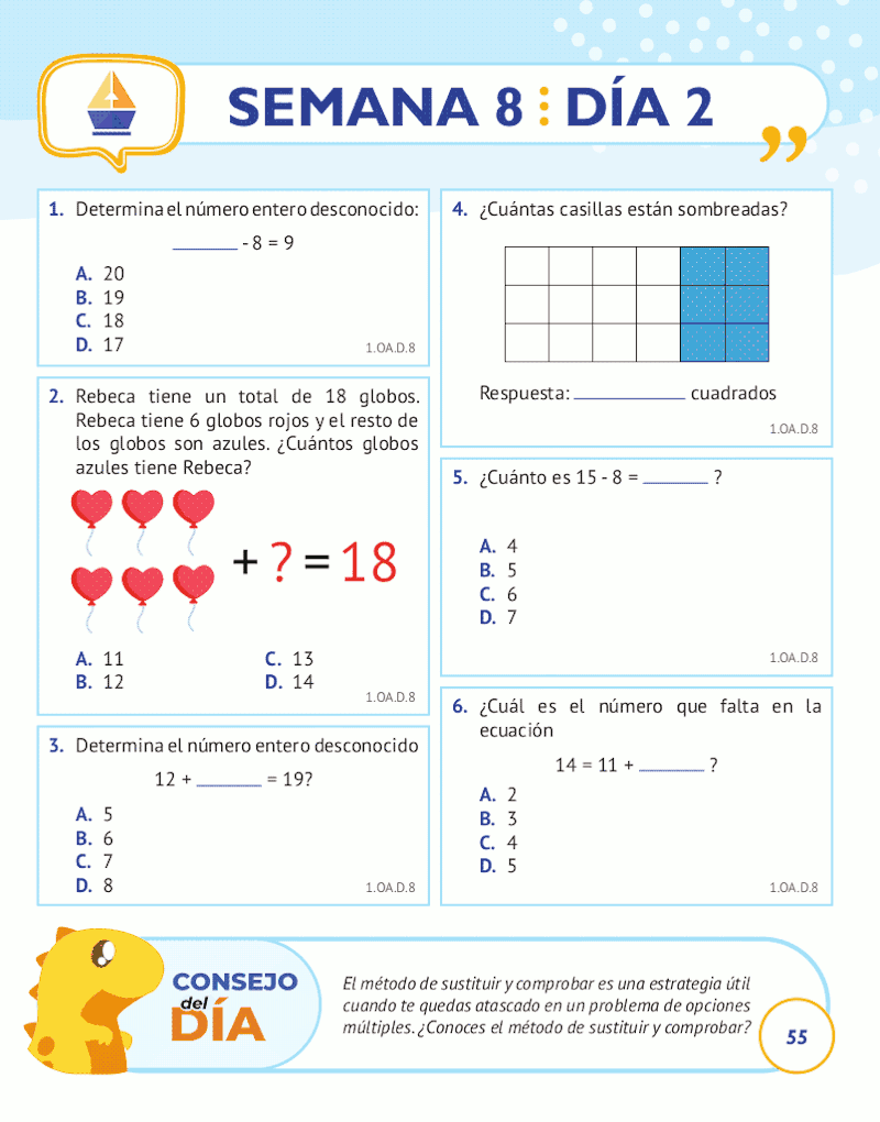 1st Grade Common Core Math: Spanish Edition - ArgoPrep