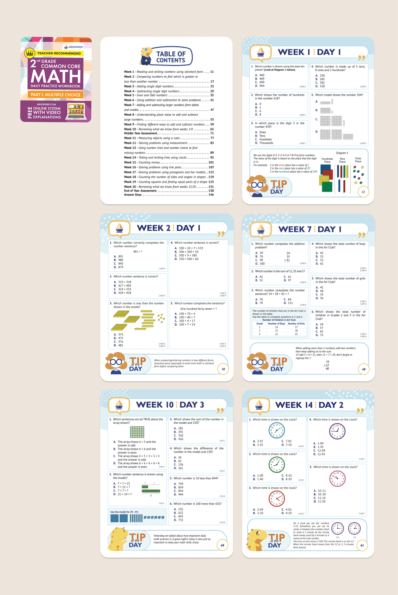 2nd Grade Ultimate Bundle 8 Workbooks Argoprep