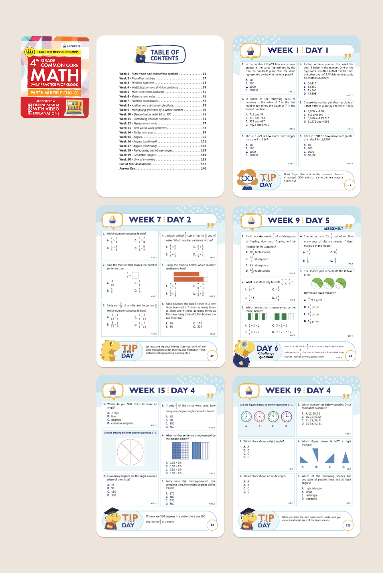 4th Grade Ultimate Bundle 8 Workbooks Argoprep