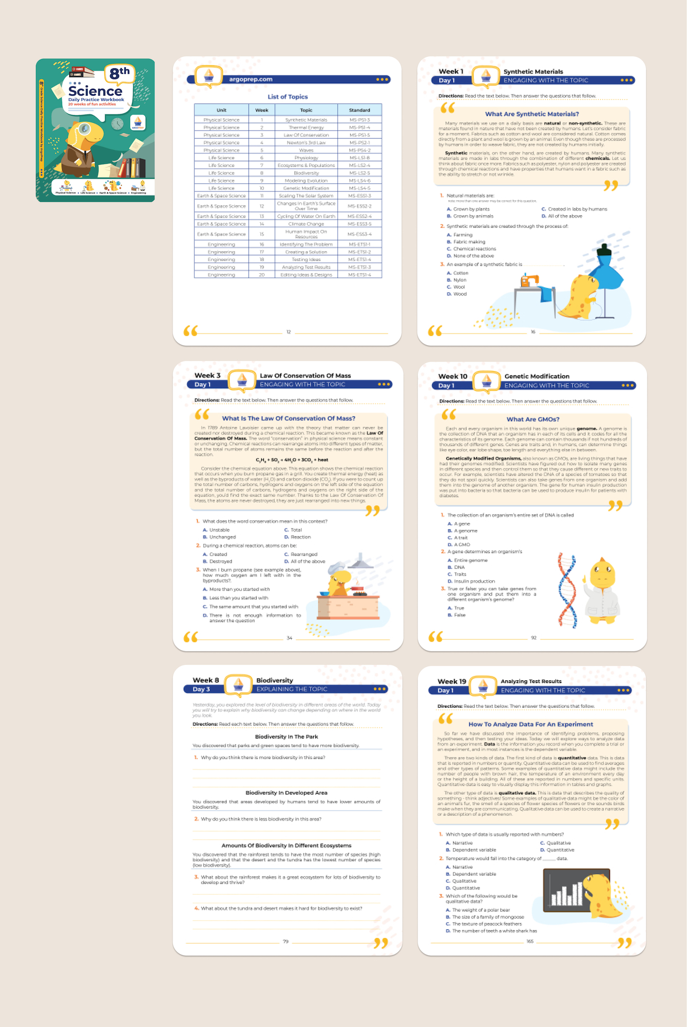 8th Grade Ultimate Bundle 8 Workbooks Argoprep